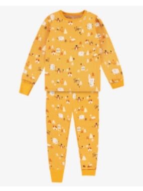 Souris Mini - Yellow ski Kids' Pajama Set